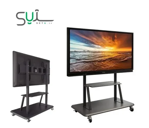 پایه چرخدار مانیتور لمسی